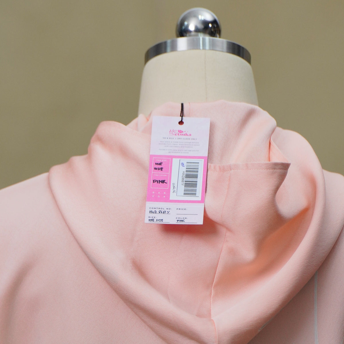 Premium On-hand: Pink Hoodie with Zipper (One Size) | HWZ8681Y -O