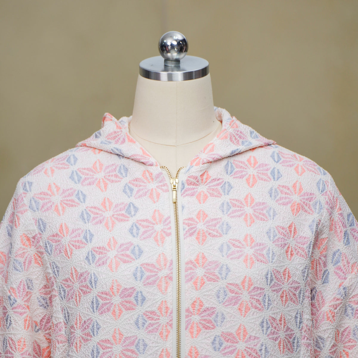 Premium On-hand: Pink Hoodie with Zipper (One Size) | HWZ8807Y -O