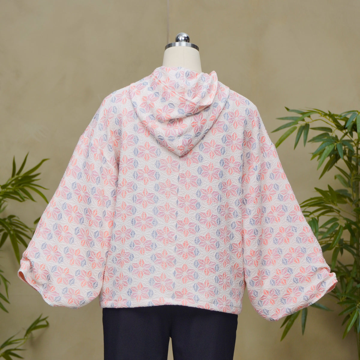 Premium On-hand: Pink Hoodie with Zipper (One Size) | HWZ8807Y -O