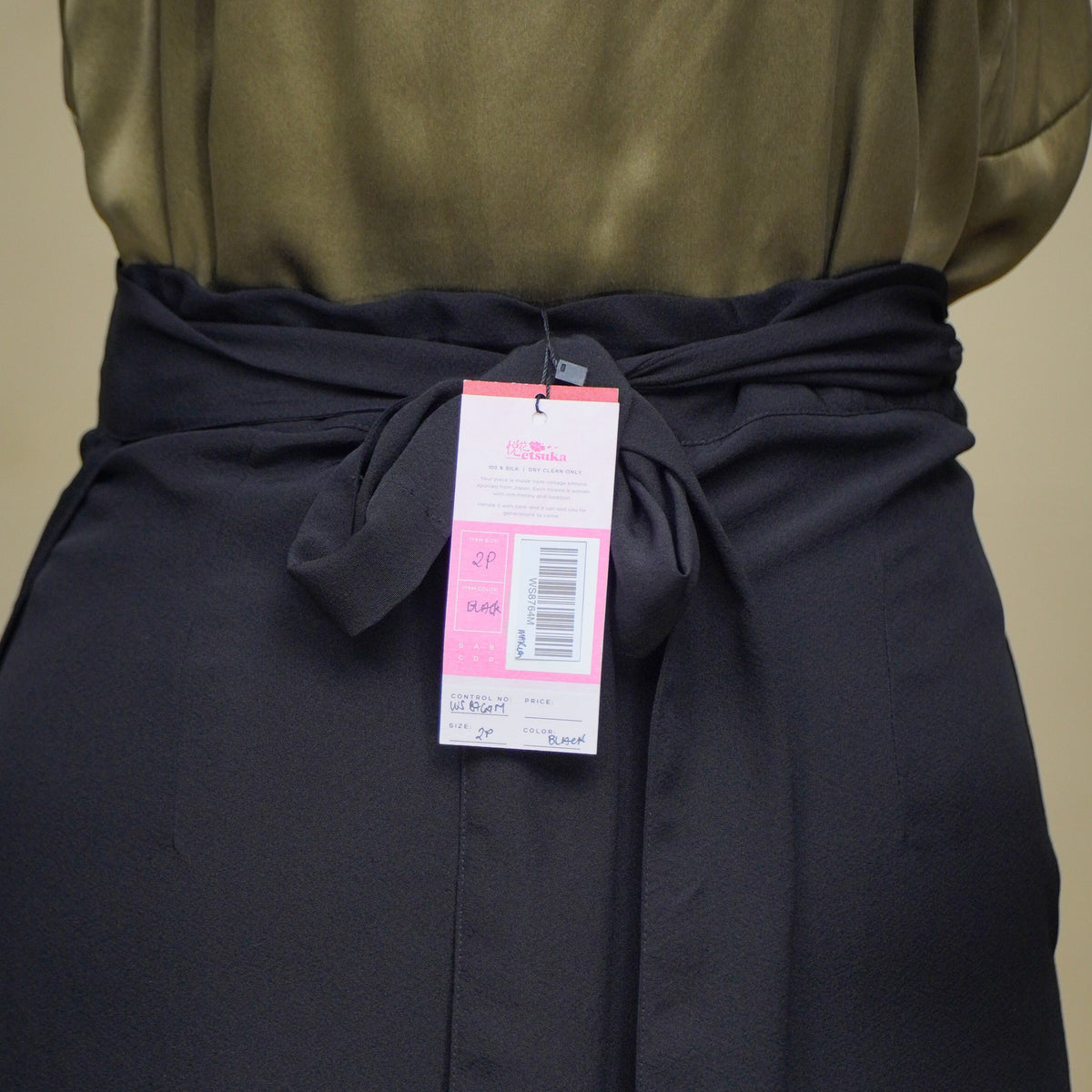 Premium On-hand: Black Wrap Skirt | 2P | WS8764M -O