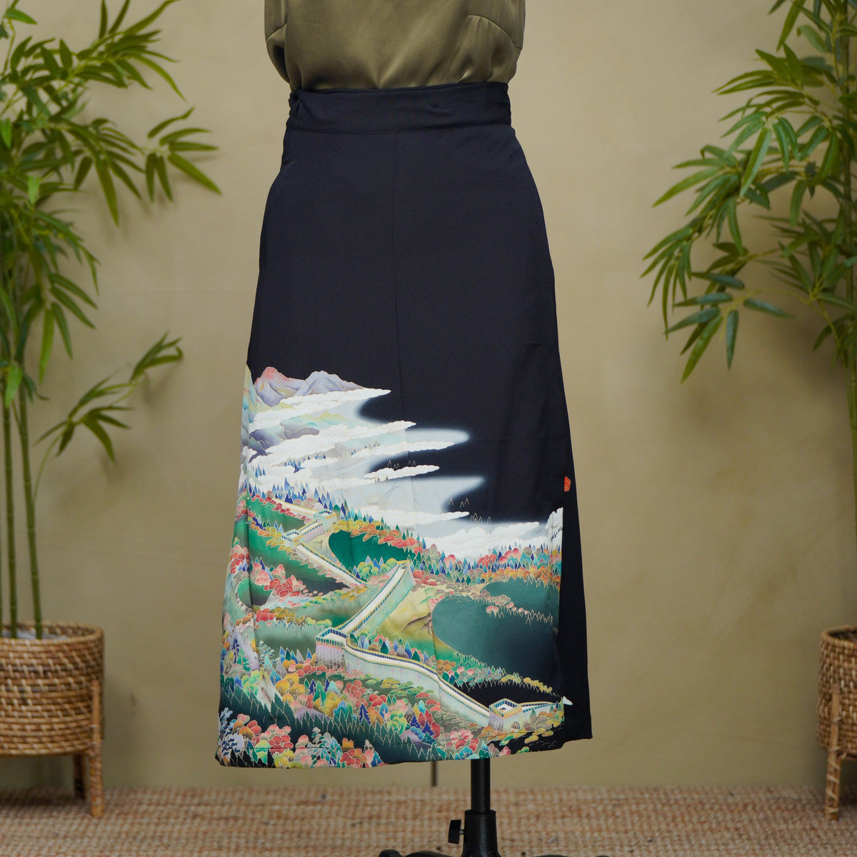Premium On-hand: Black Wrap Skirt | 2P | WS8764M -O
