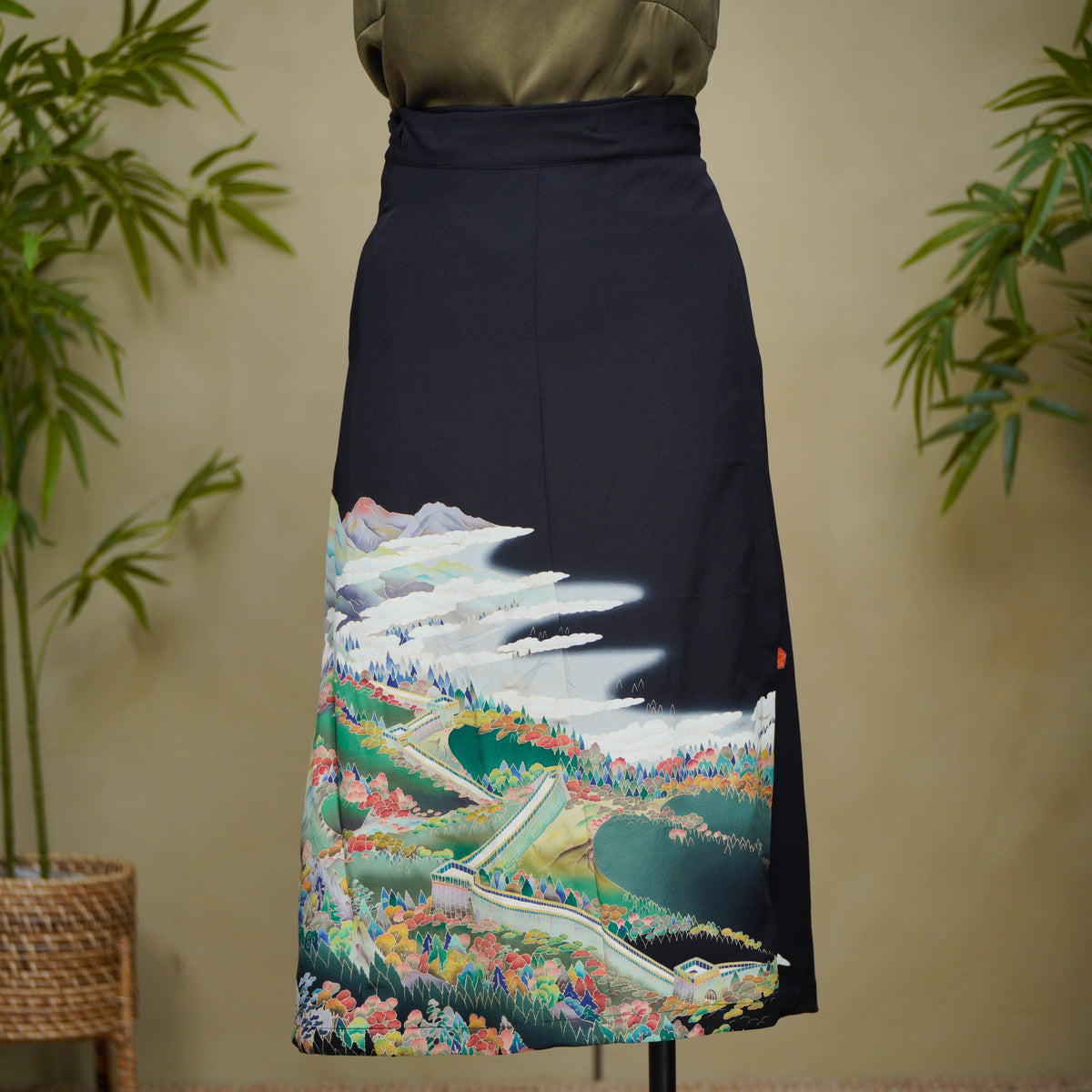 Premium On-hand: Black Wrap Skirt | 2P | WS8764M -O
