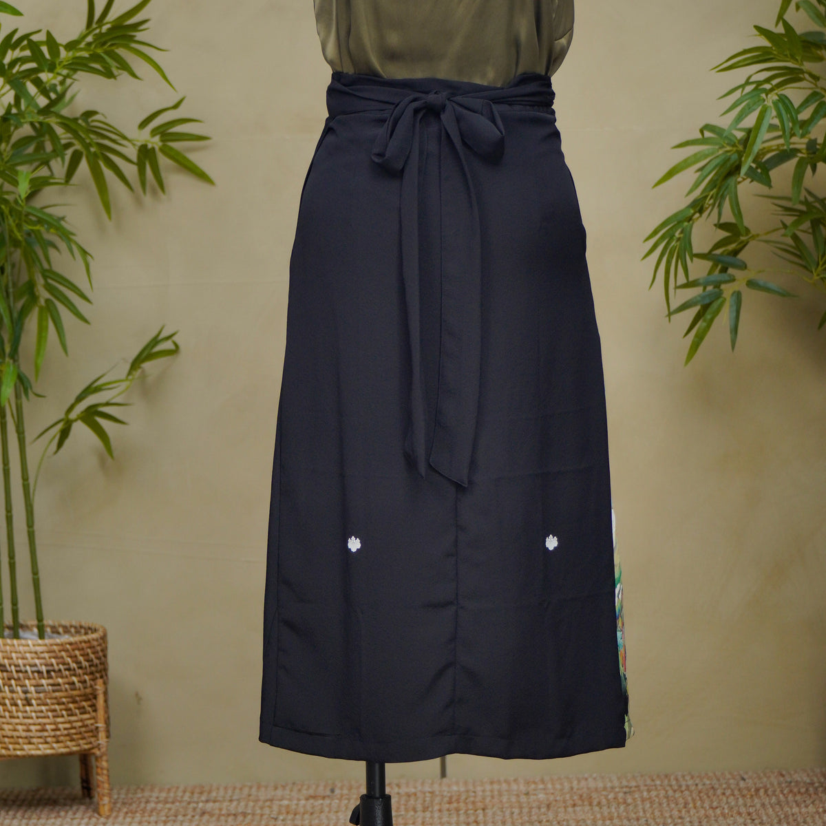 Premium On-hand: Black Wrap Skirt | 2P | WS8764M -O