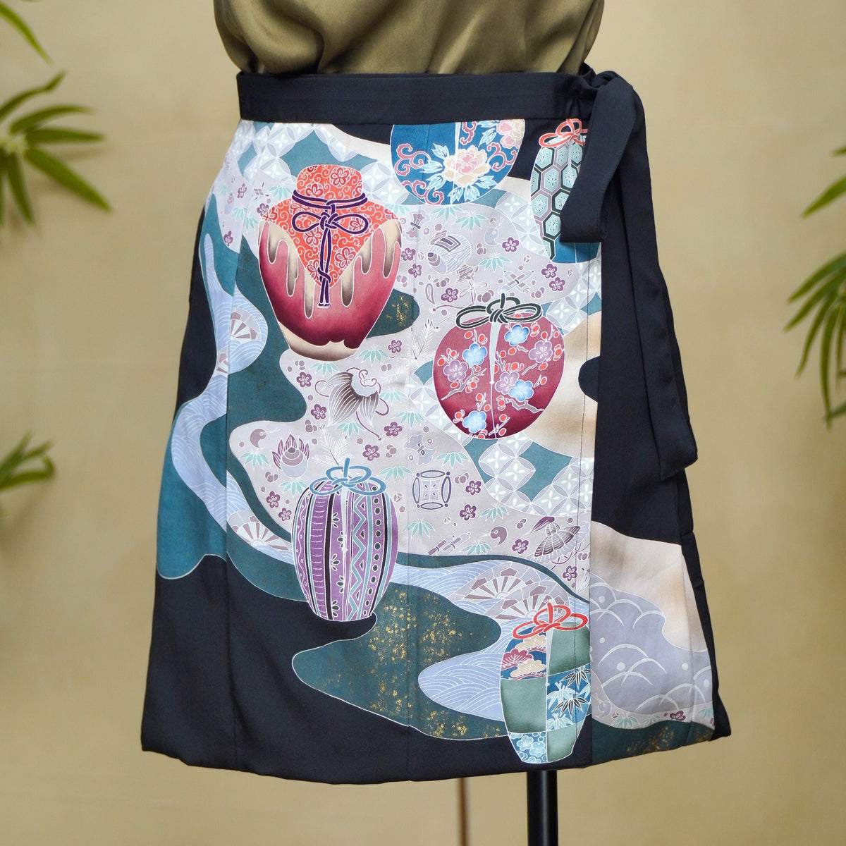 Premium On-hand: Black Summer Wrap Skirt | SWS8716Y | 1T