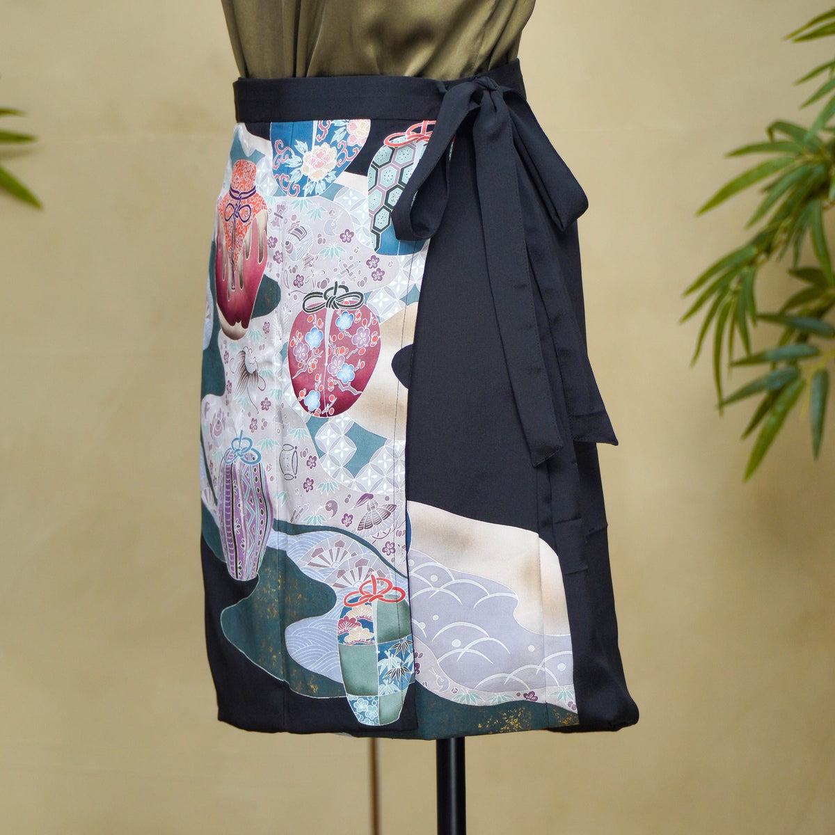 Premium On-hand: Black Summer Wrap Skirt | SWS8716Y | 1T