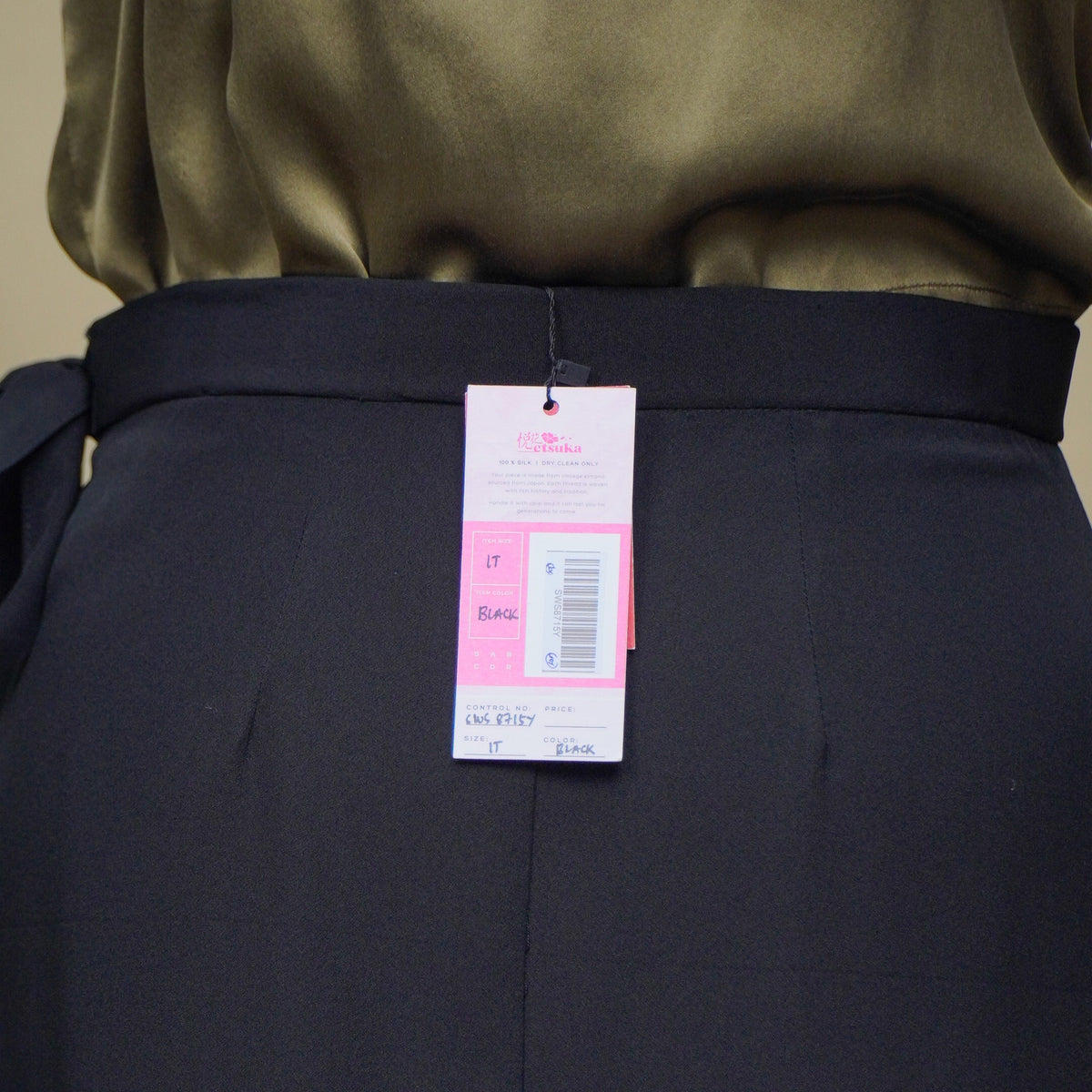 Premium On-hand: Black Summer Wrap Skirt | SWS8715Y | 1T
