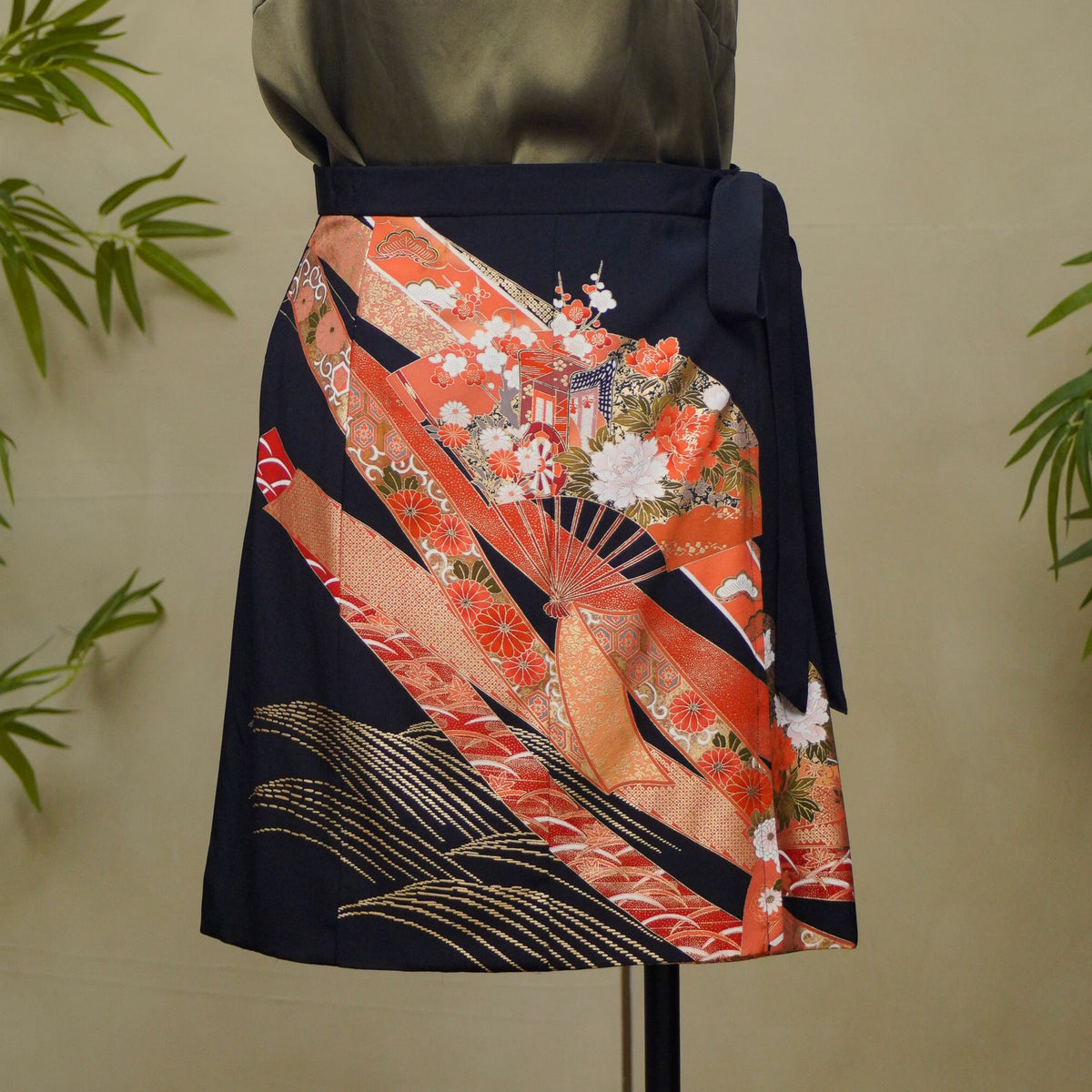 Premium On-hand: Black Summer Wrap Skirt | SWS8715Y | 1T