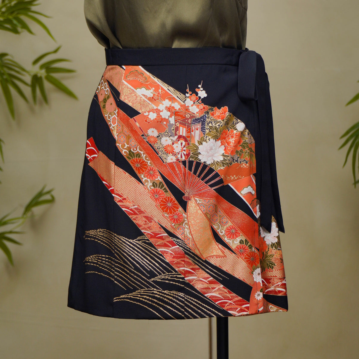 Premium On-hand: Black Summer Wrap Skirt | SWS8715Y | 1T