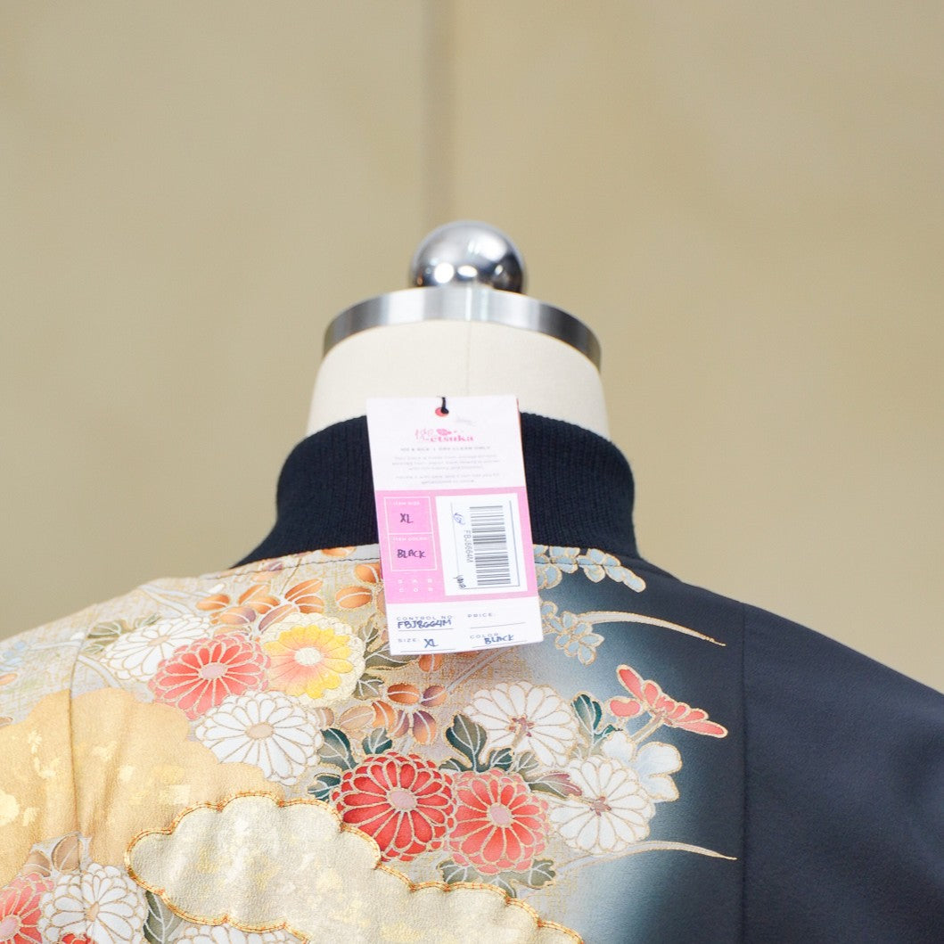 On-hand: Black Filipiniana Bomber Jacket | XL | FBJ8664M - SMK