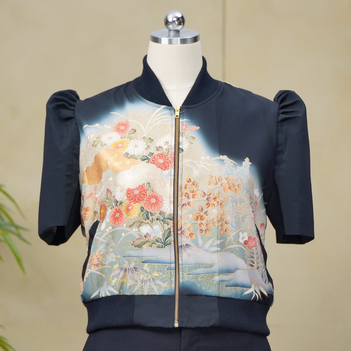 On-hand: Black Filipiniana Bomber Jacket | XL | FBJ8664M - SMK