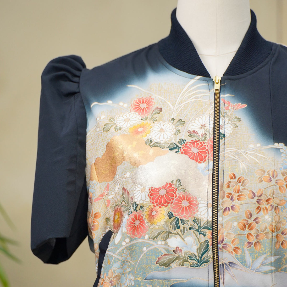 On-hand: Black Filipiniana Bomber Jacket | XL | FBJ8664M - SMK