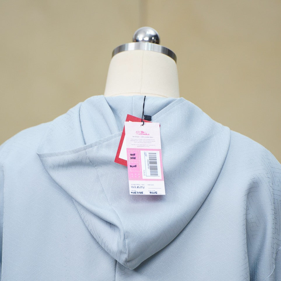 Premium On-hand: Blue Hoodie With Zipper (One Size) | HWZ8679Y -O