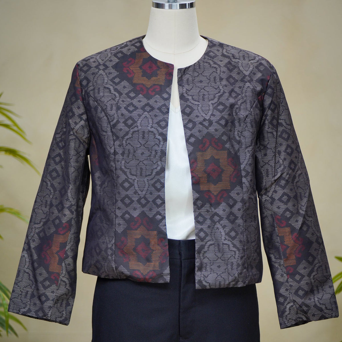 Premium On-hand item: Gray Oshima Office Blazer | OFB6311 | Medium
