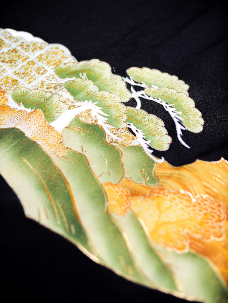 Premium (Wooden Dragon) Fabric: Phoenix in a Garden