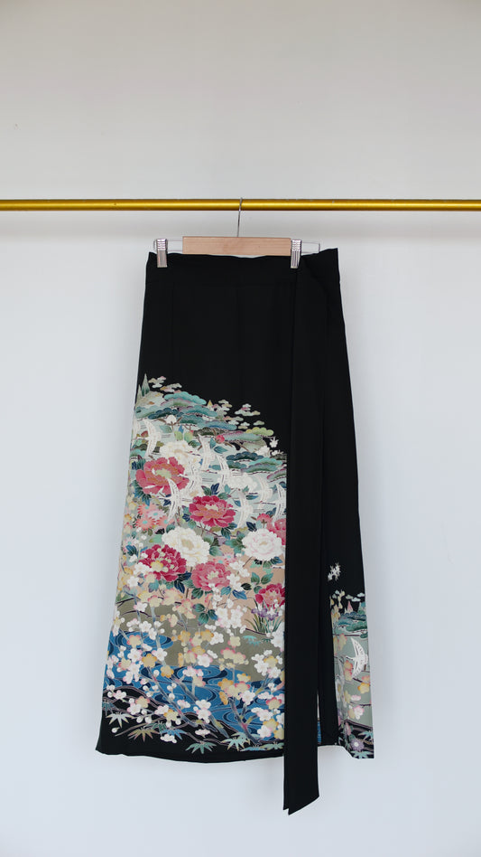 Online Private Viewing | wrap skirt - beautiful garden | WS419 | 2P