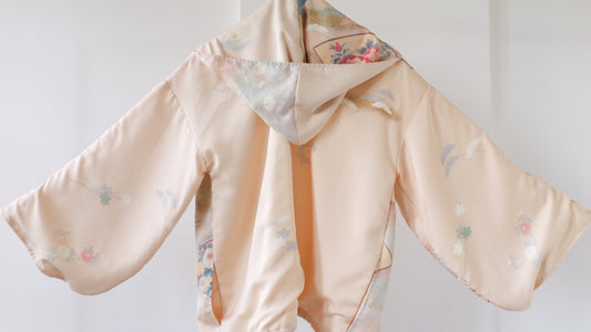 Giving Back Collection: Kimono Hoodie | Light Petal Breeze