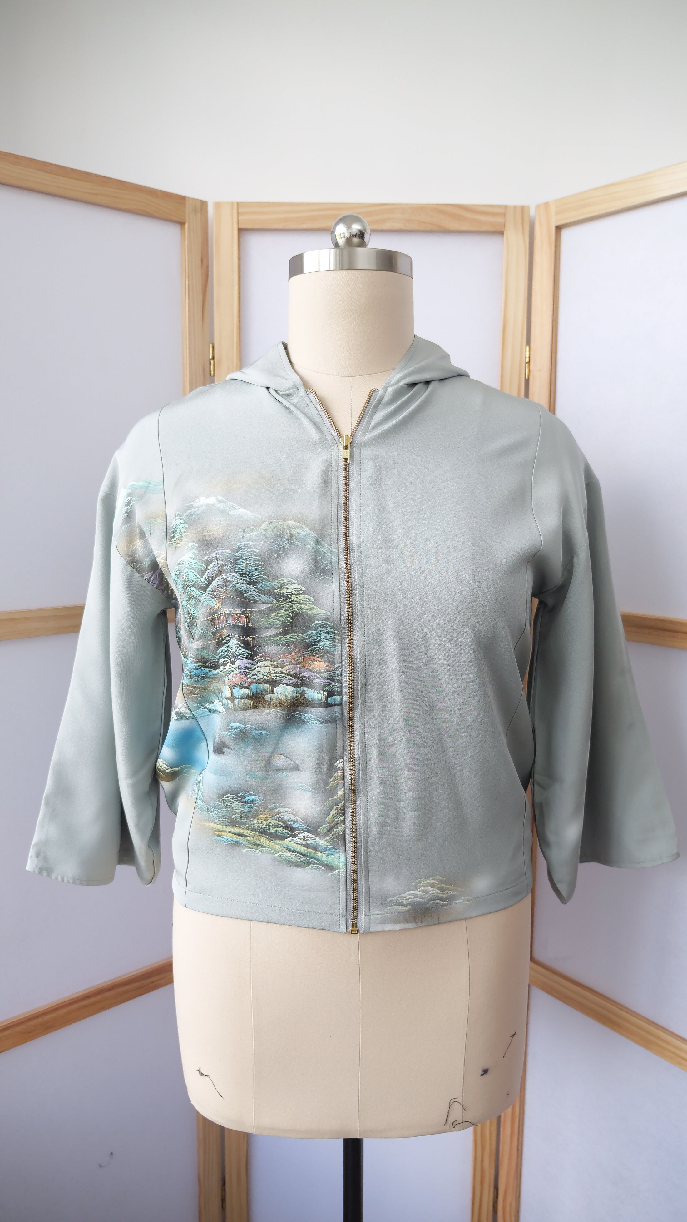 Fe13 On-hand: Hoodie with Zipper | ZH2308 | One size (w/ stain)
