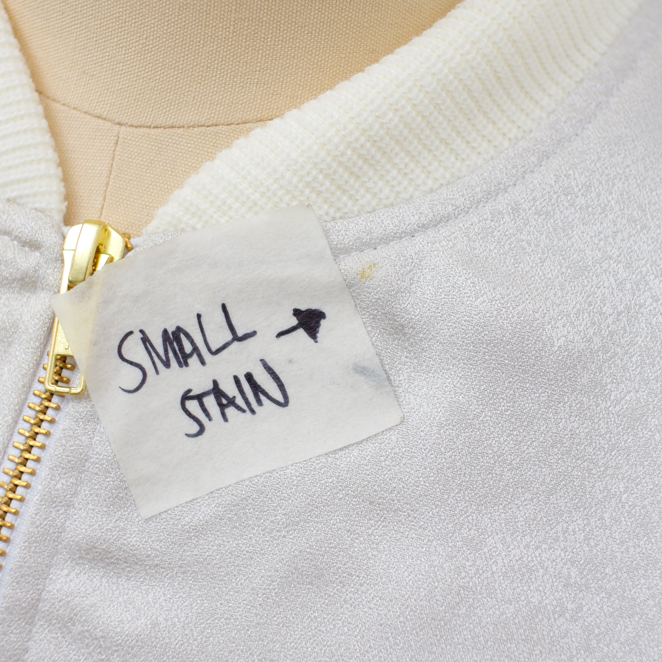On-hand: Bomber Jacket | BJ5477 - MB (beautiful silver and purple color); special price due to the small stain