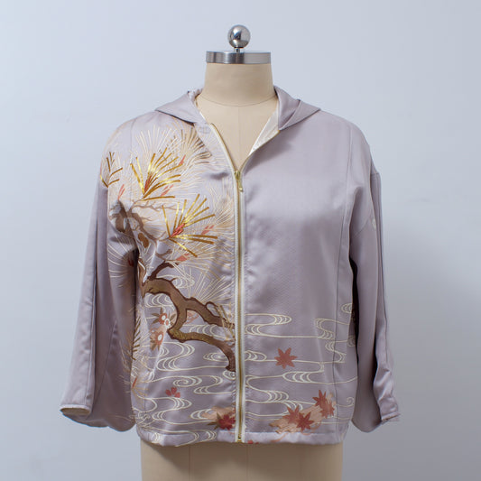 On-hand: Hoodie With Zipper | HWZ4589 - lovely lavender color