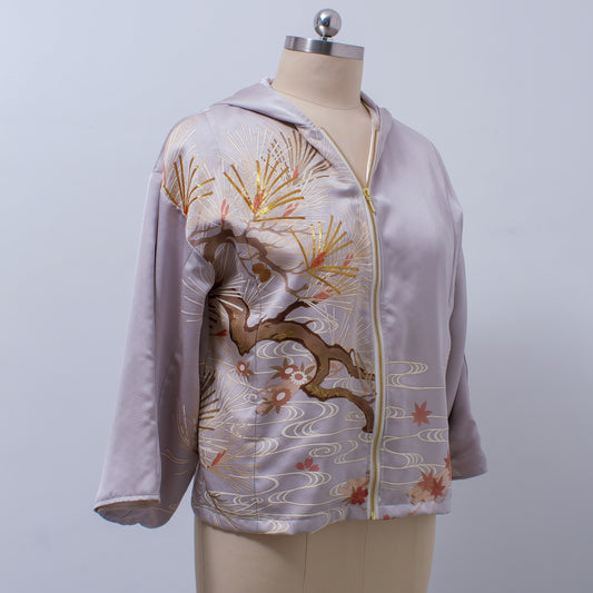 On-hand: Hoodie With Zipper | HWZ4589 - lovely lavender color
