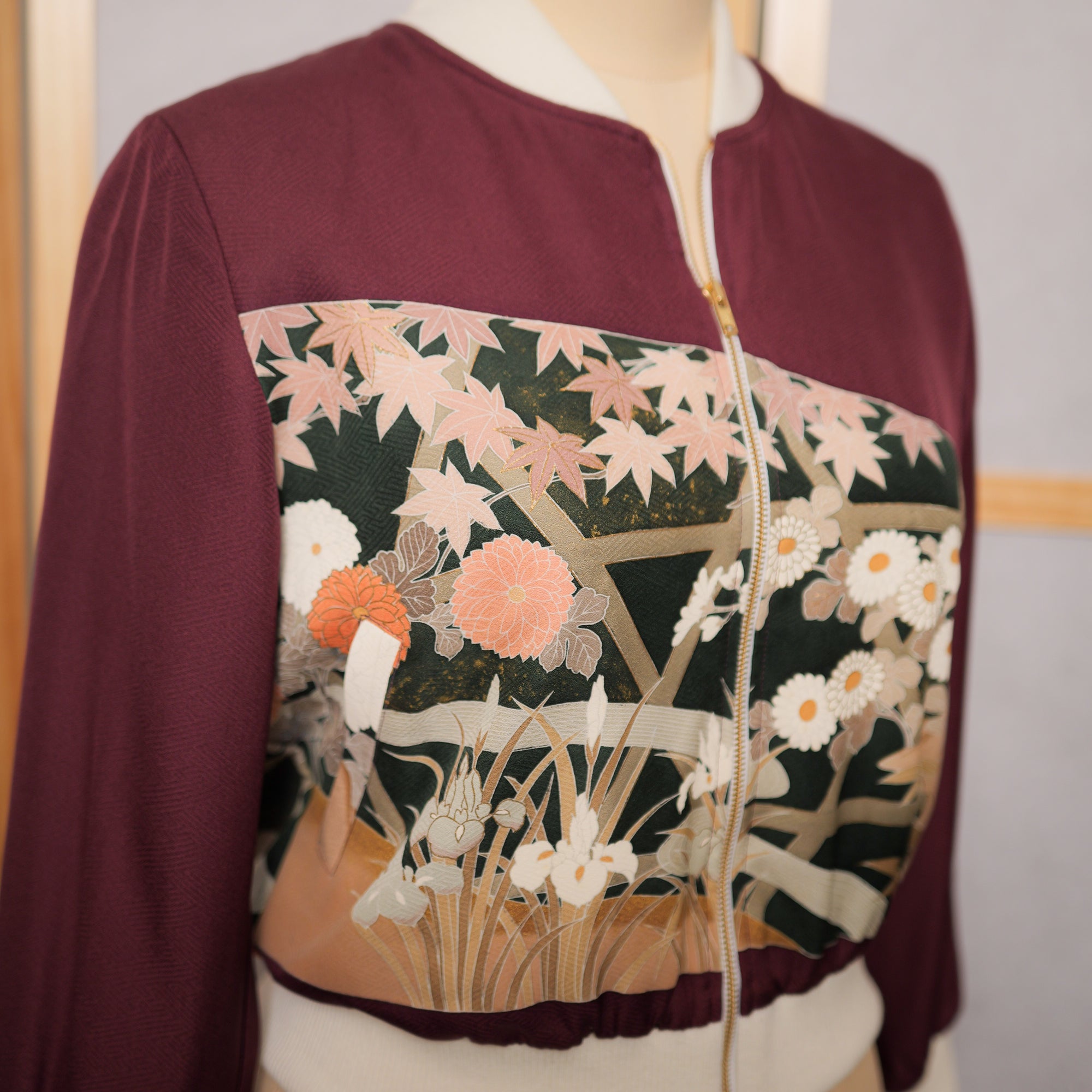 On-hand: Bomber Jacket : Maroon : BJ3582 - Size LB