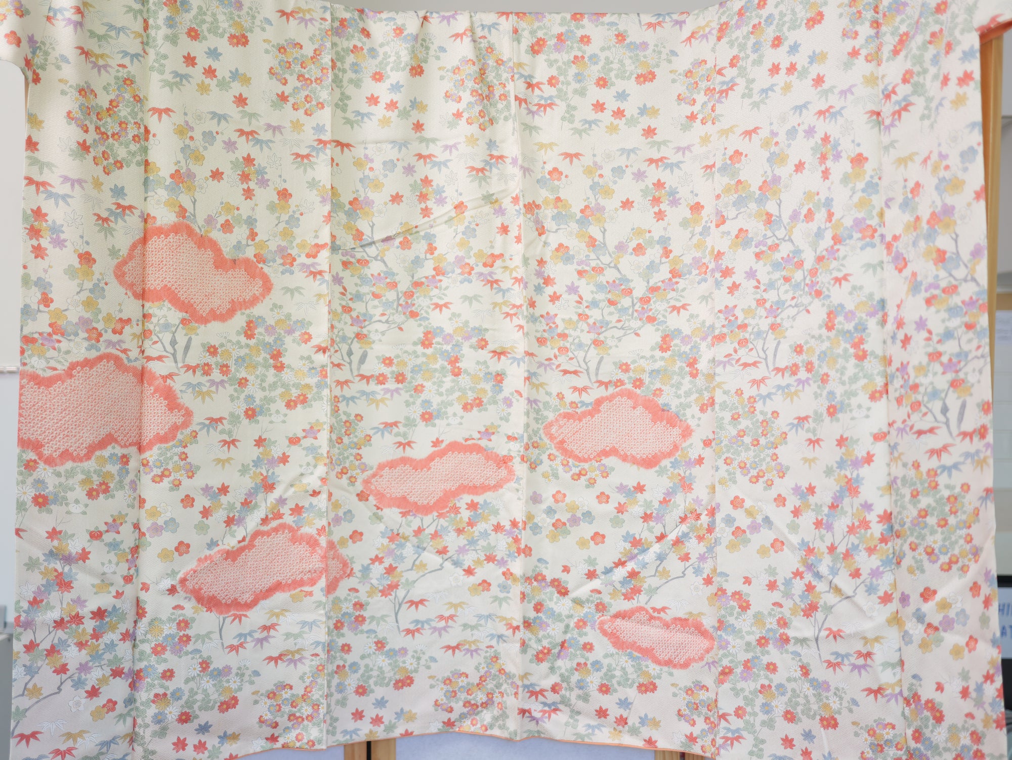 NALB (No Art Left Behind) Fabric:  AP9-04 Multicolored Florals with Pink Clouds