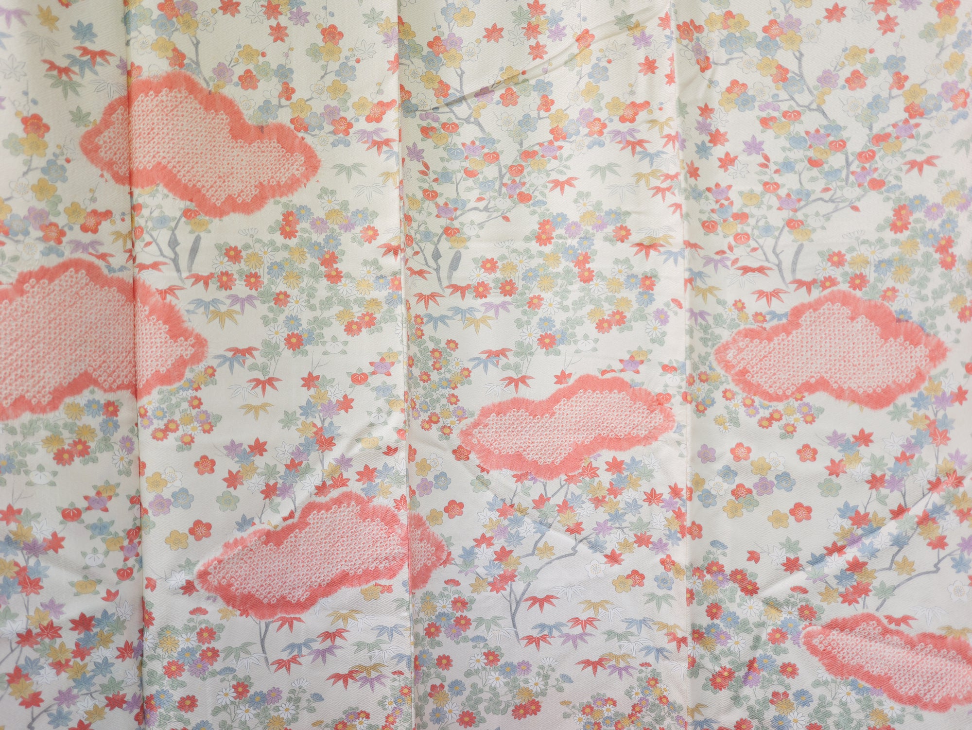 NALB (No Art Left Behind) Fabric:  AP9-04 Multicolored Florals with Pink Clouds