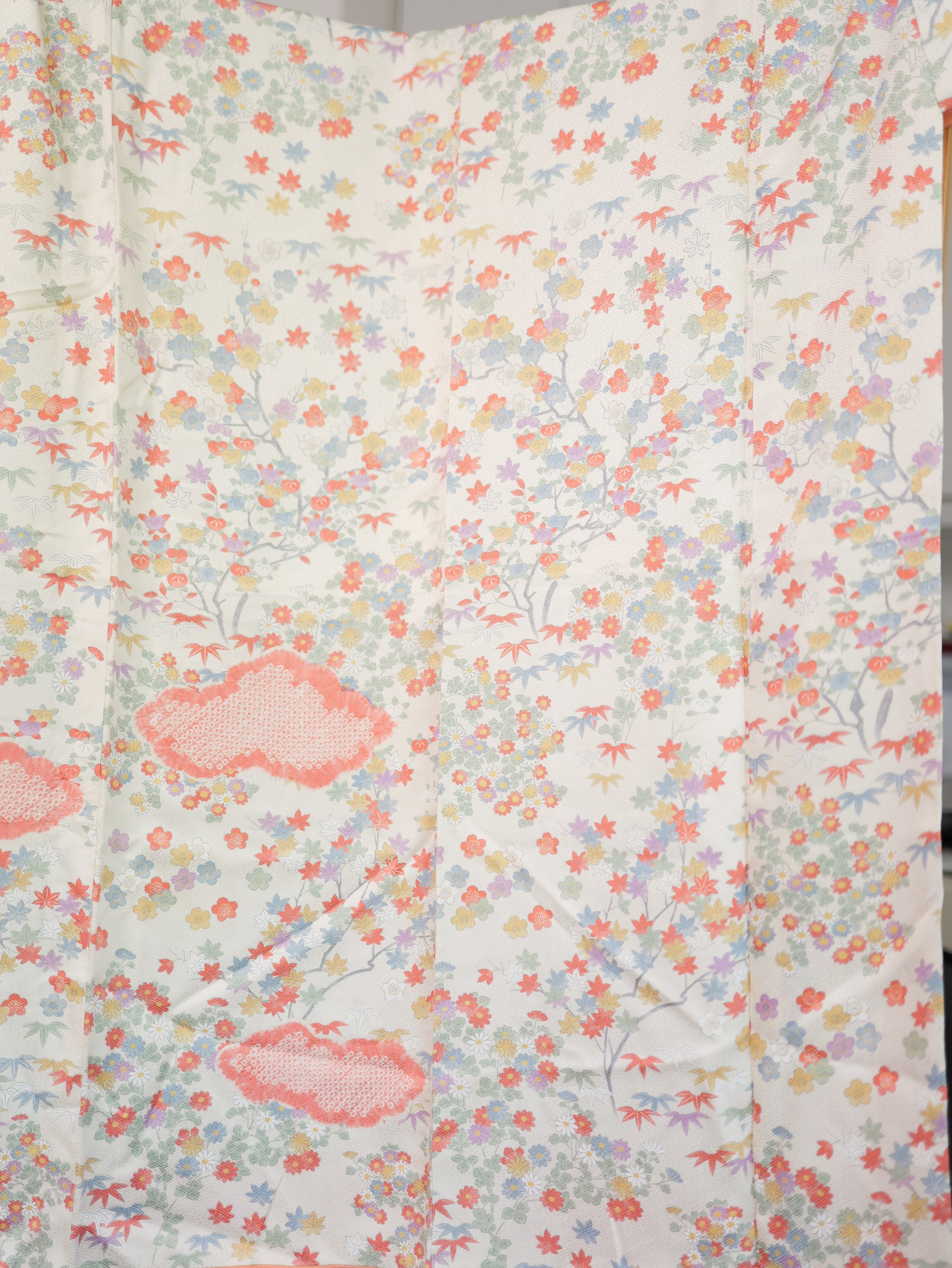 NALB (No Art Left Behind) Fabric:  AP9-04 Multicolored Florals with Pink Clouds