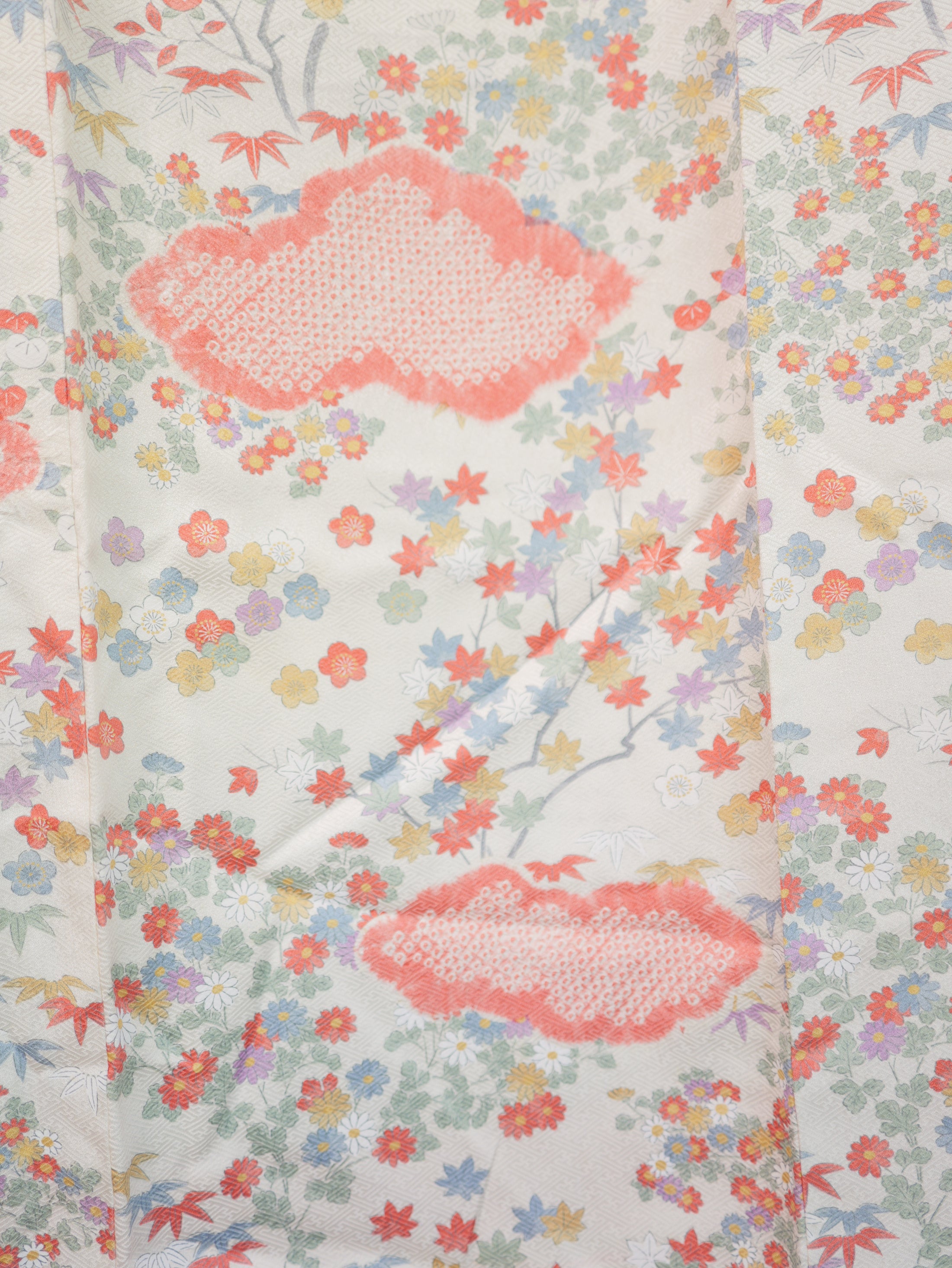 NALB (No Art Left Behind) Fabric:  AP9-04 Multicolored Florals with Pink Clouds