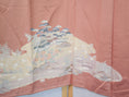 Load image into Gallery viewer, Sakura Collection Fabric: AP9-05 Salmon Colored Village with Gold Specks

