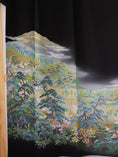 Load image into Gallery viewer, Sakura Collection Fabric: AP9-07 Hazy Mountains Over Fields and Sakura Blooms
