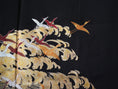 Load image into Gallery viewer, Sakura Collection Fabric: AP9-10 Gold and Red Cranes Over Golden Waves
