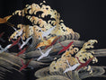 Load image into Gallery viewer, Sakura Collection Fabric: AP9-10 Gold and Red Cranes Over Golden Waves
