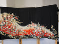 Load image into Gallery viewer, Sakura Collection Fabric: AP9-16-U Vibrant Red and Orange Chrysanthemums
