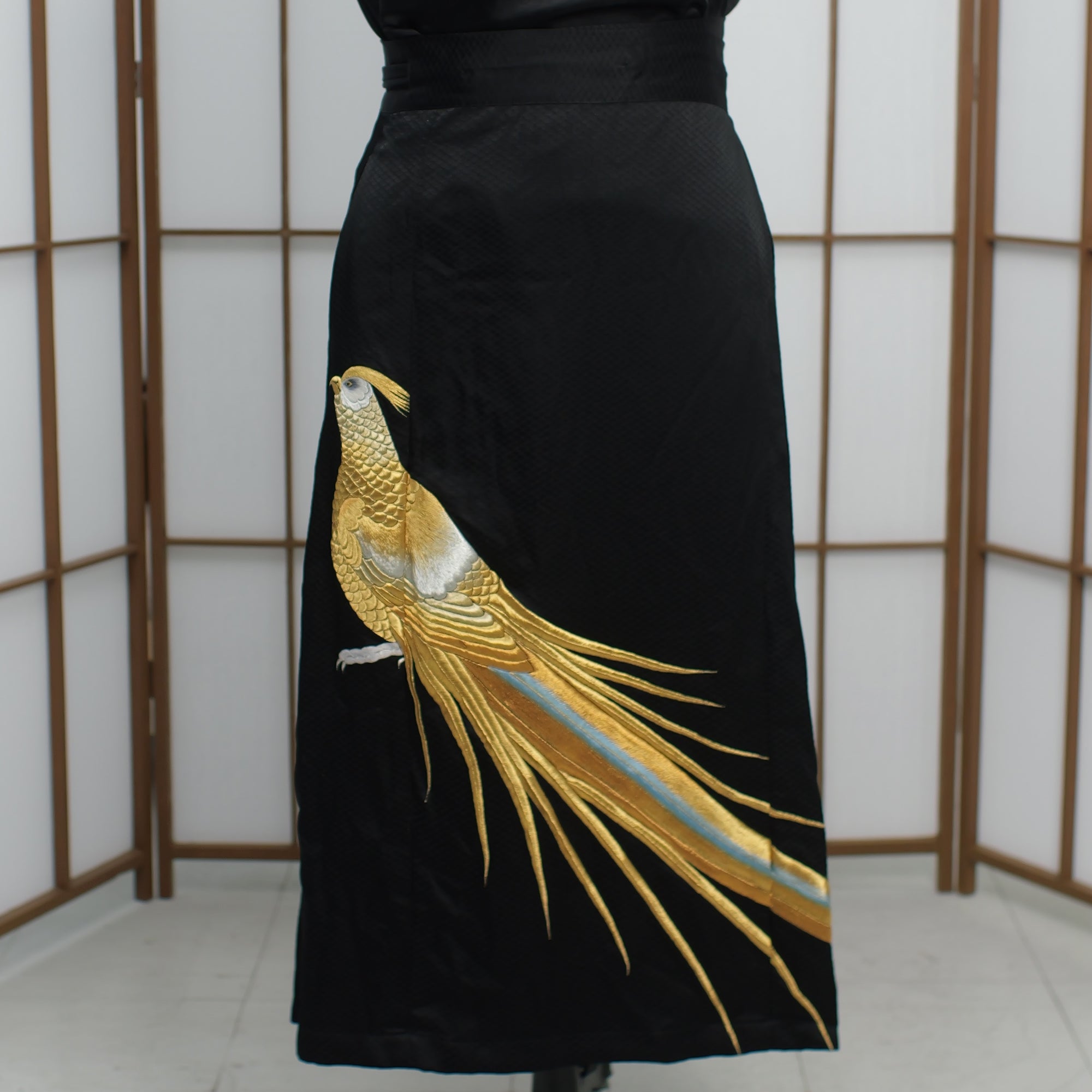 Premium On-hand: EmbroideryWrap Skirt Black | WS6052 1P