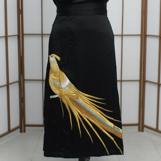 Premium On-hand: EmbroideryWrap Skirt Black | WS6052 1P