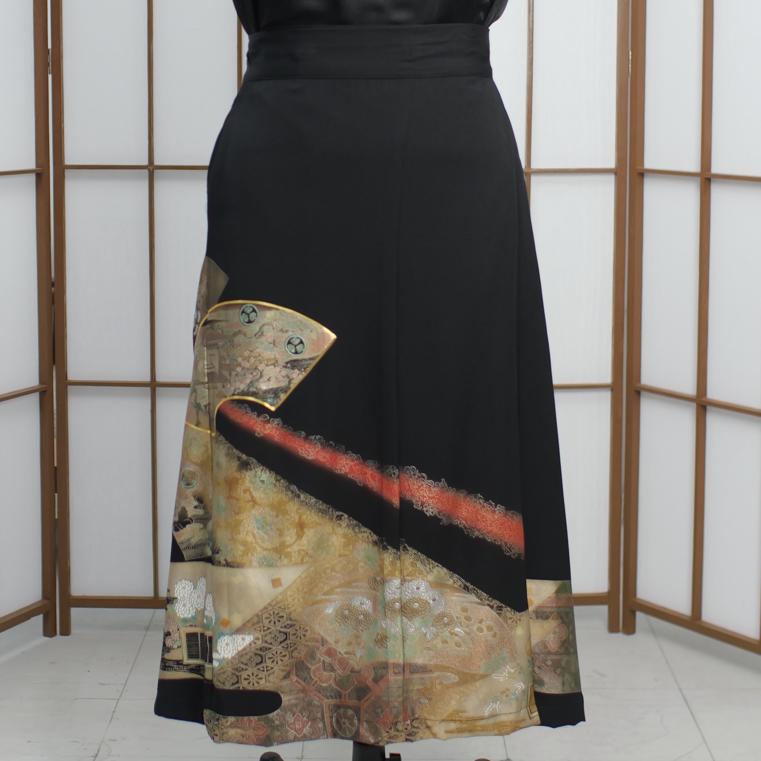 Premium On-hand: Wrap Skirt Black | WS5152 2P – Etsuka Kimono Fashion