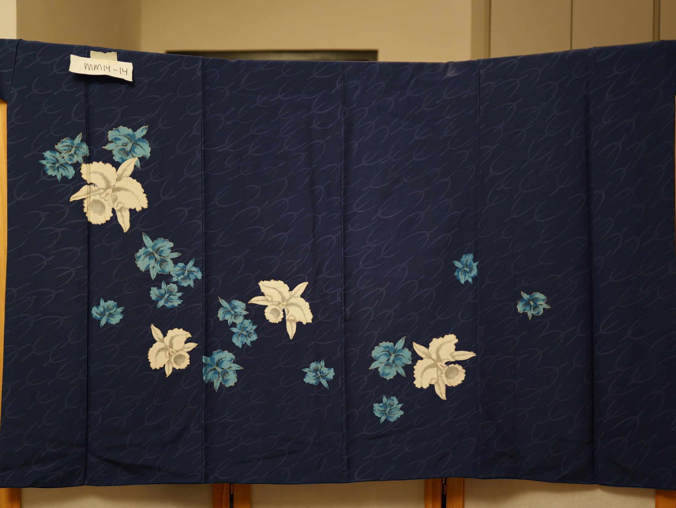 NALB (No Art Left Behind) Fabric: Navy Blue Florals MM14-14