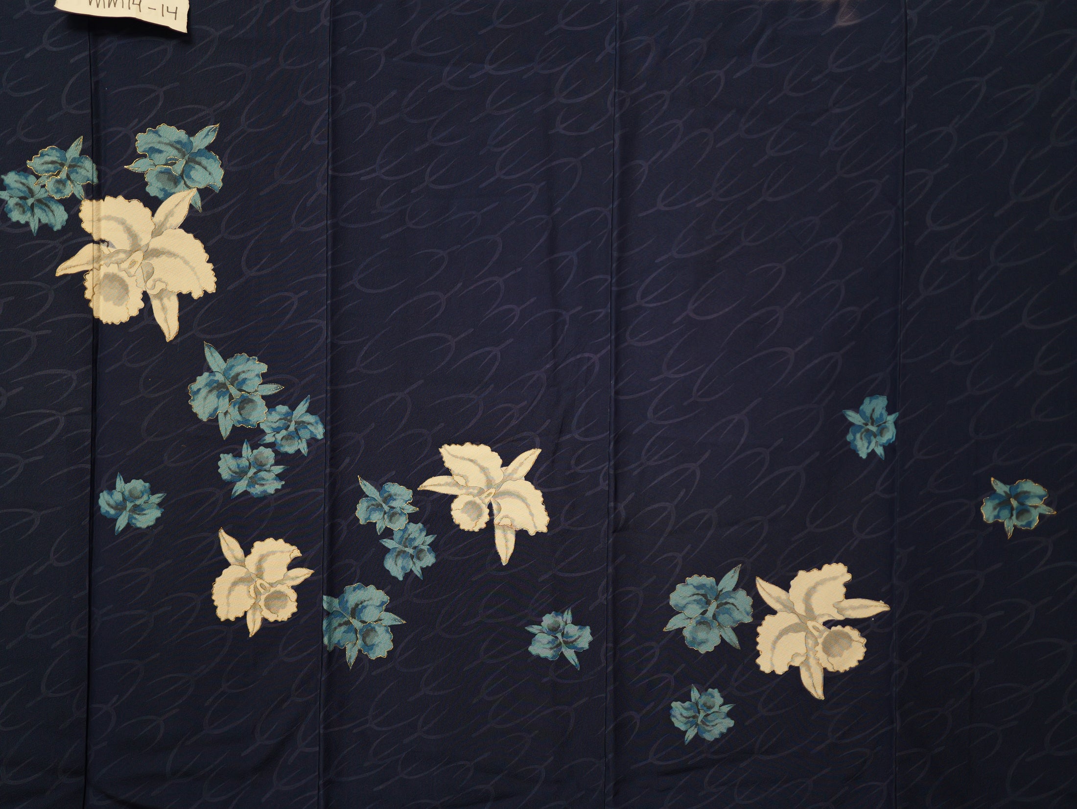 NALB (No Art Left Behind) Fabric: Navy Blue Florals MM14-14