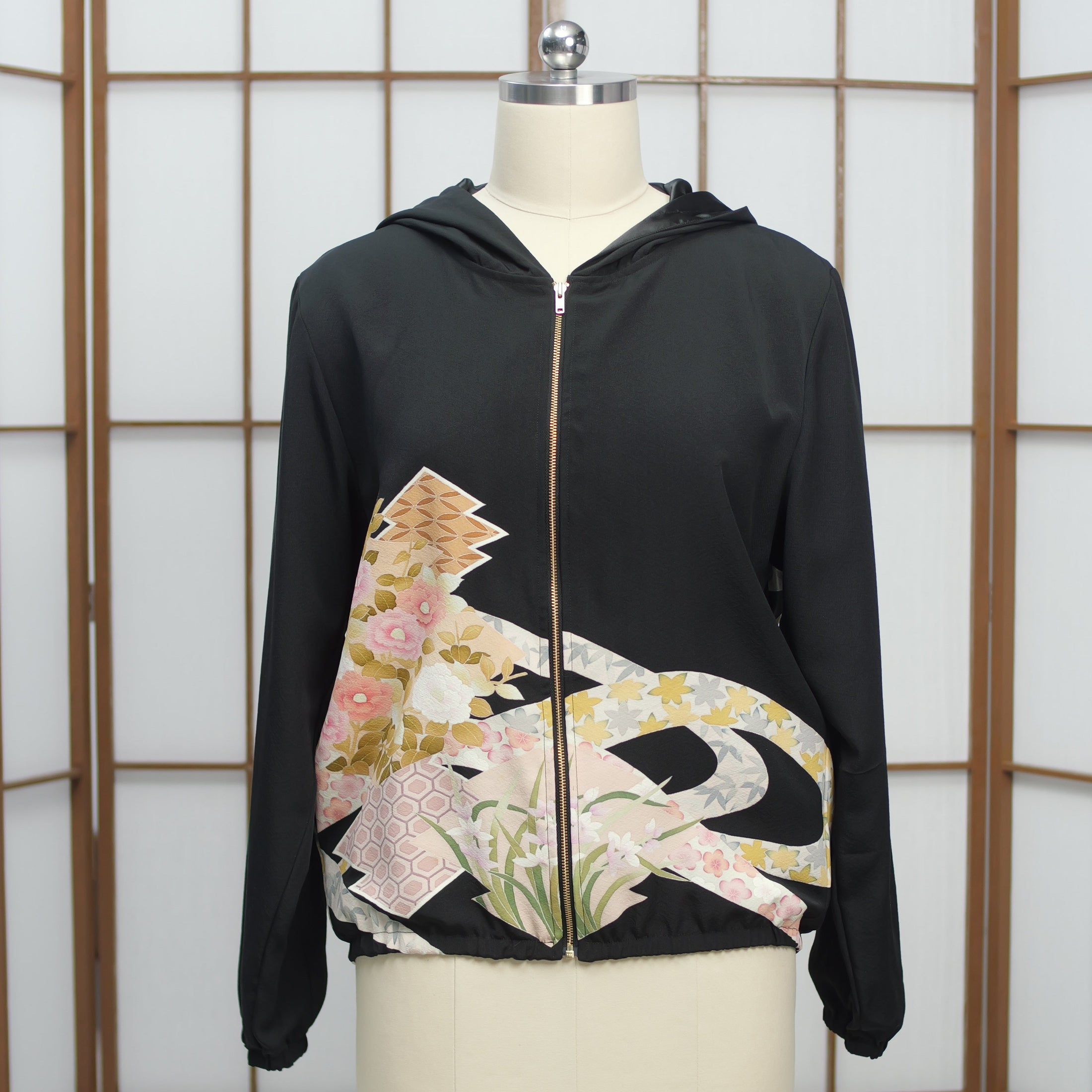 Premium On-hand: Black Zipped Hoodie | ZH3230 | Large