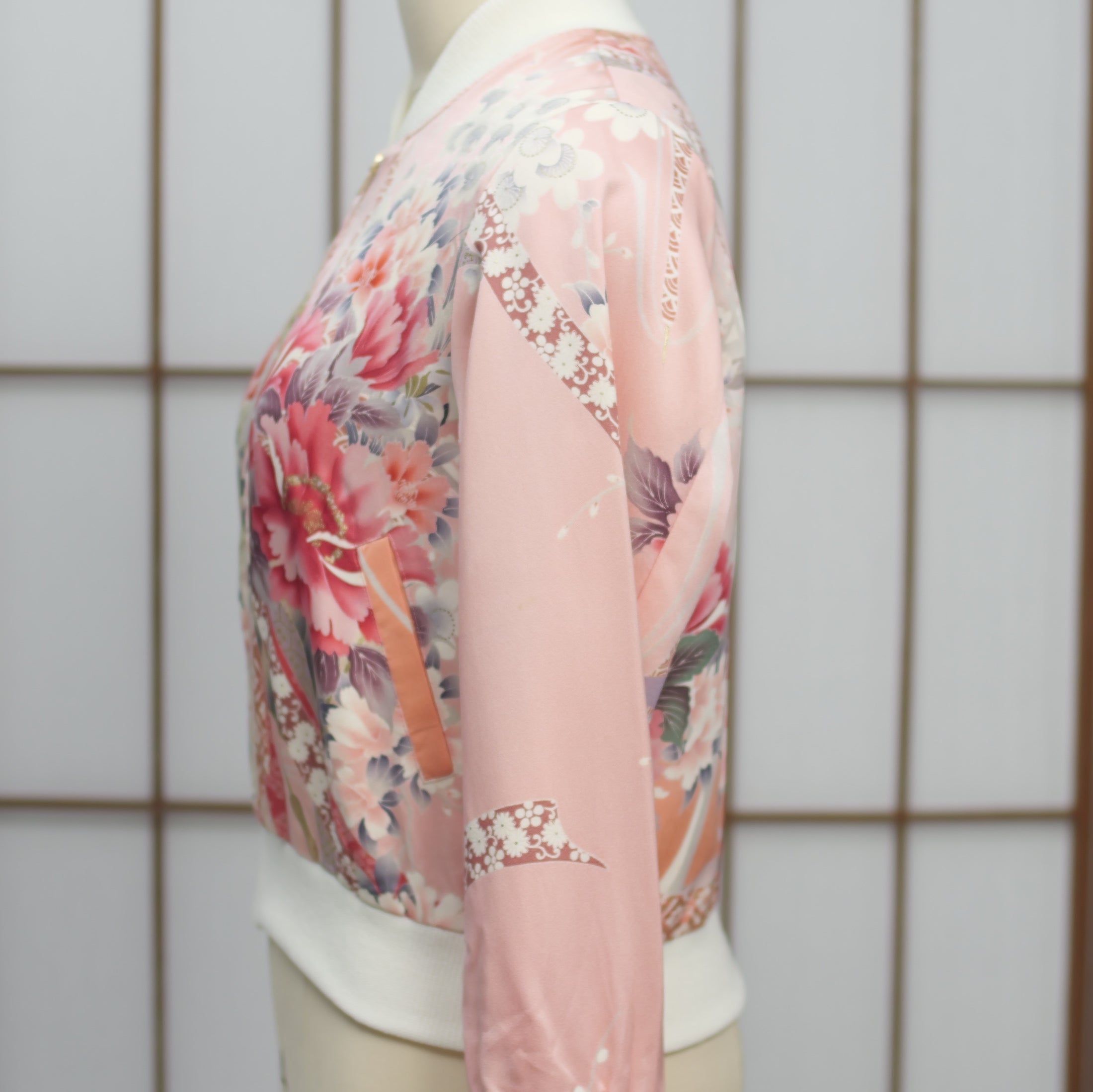Premium On-hand: Bomber Jacket | BJ6114 XLB Pink amazing furisode