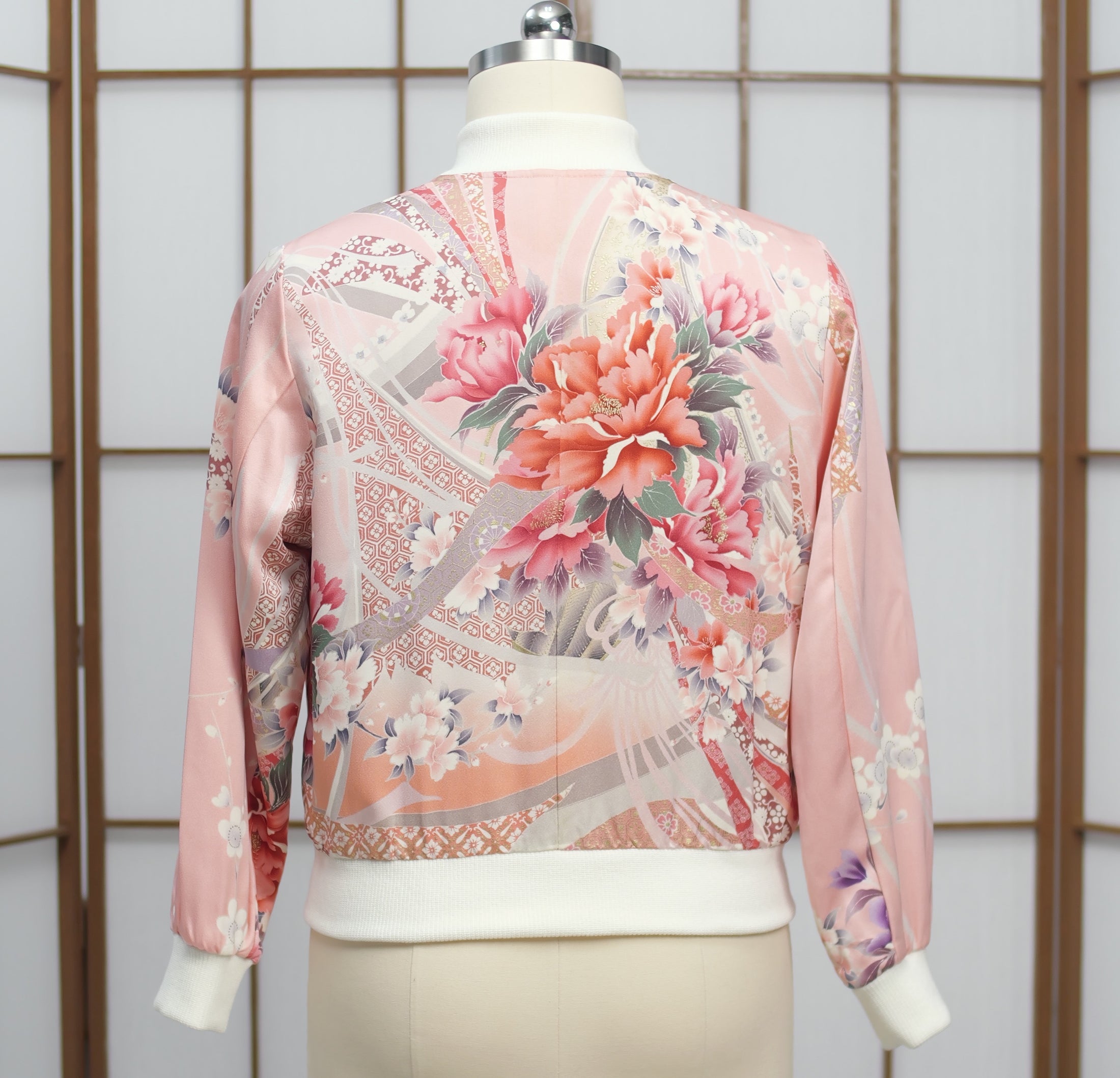 Premium On-hand: Bomber Jacket | BJ6114 XLB Pink amazing furisode