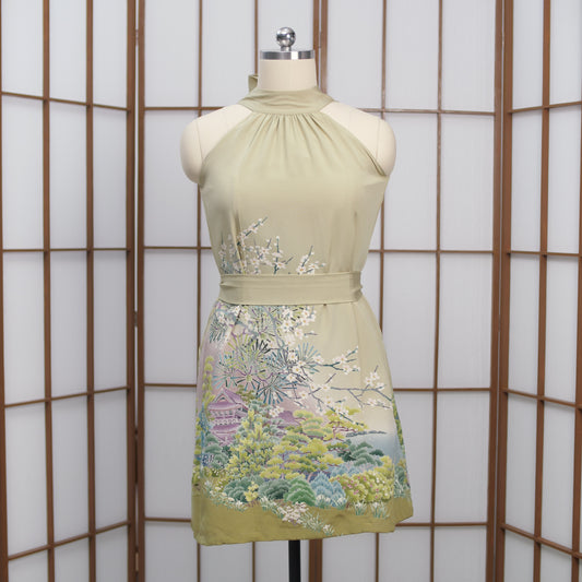 Premium On-hand item: Halter Dress Green | HD4207 LB