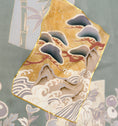 Load image into Gallery viewer, Premium Fabric: Aug12-04 | Light Green w/ Gold
