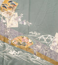 Load image into Gallery viewer, Premium Fabric: Aug12-04 | Light Green w/ Gold
