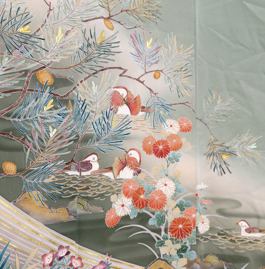 Summer Collection: August12-02 | Light Green and Maya birds
