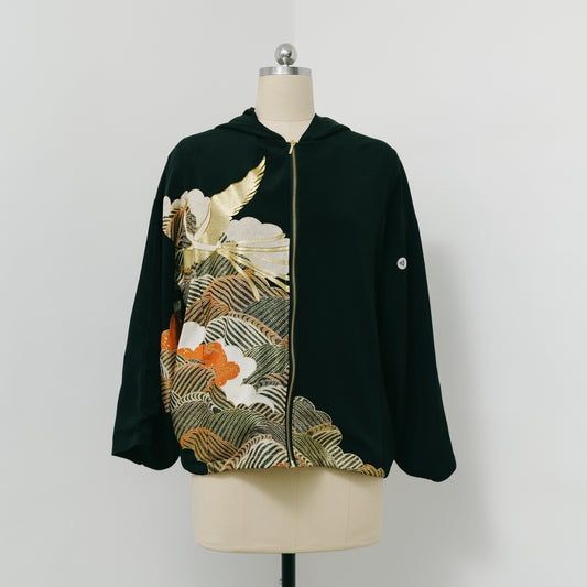 On-hand item: Hoodie With Zipper | HWZ4607 (beautiful gold design!)