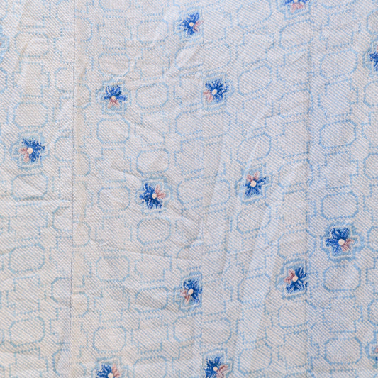 NALB - No Art Left Behind Fabric: 1217NALB-03 Blue white