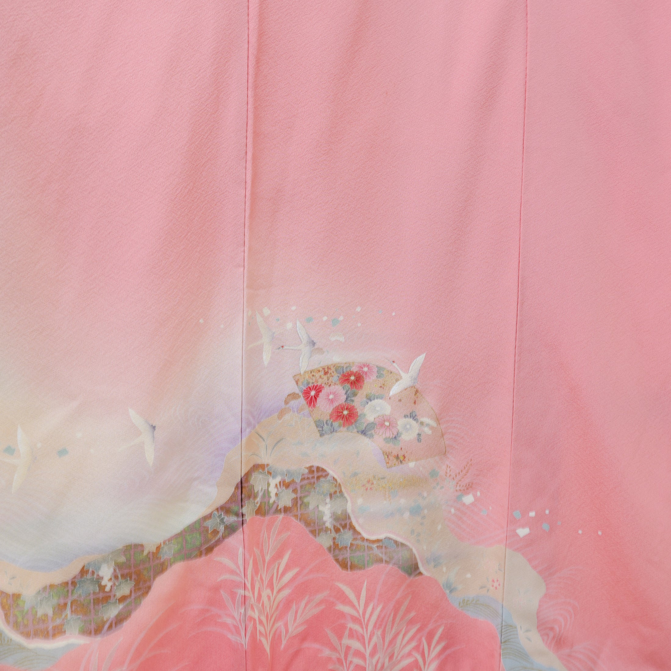 NALB - No Art Left Behind Fabric: 1217NALB-07 Salmon pink with gold