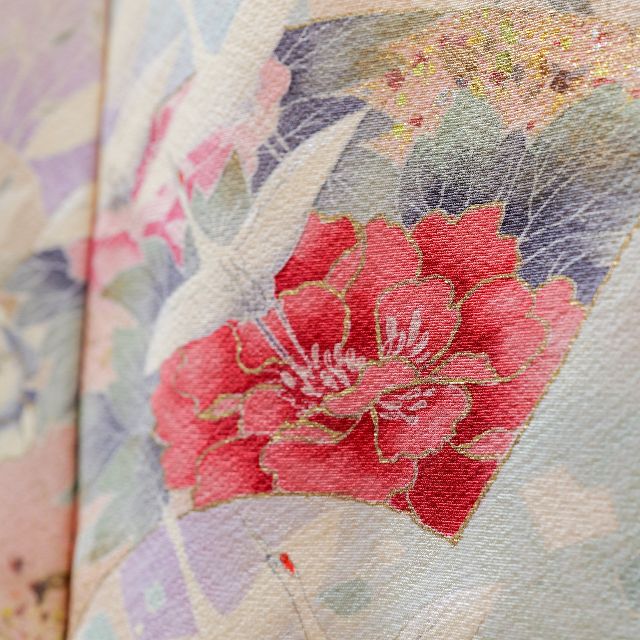 NALB - No Art Left Behind Fabric: 1217NALB-07 Salmon pink with gold